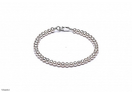 Bracelet - freshwater pearls, 4-4,5mm