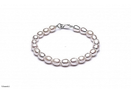 Bracelet - freshwater pearls, 6-7mm