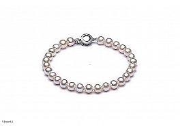 Bracelet - freshwater pearls, 6-6,5mm