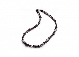 Necklace - freshwater pearls, brown, 5,5-6mm