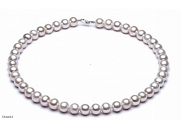 Necklace - freshwater pearls, white, 11-11,5mm