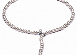 Necklace - freshwater pearls, 8-9mm